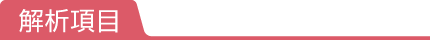 解析項目